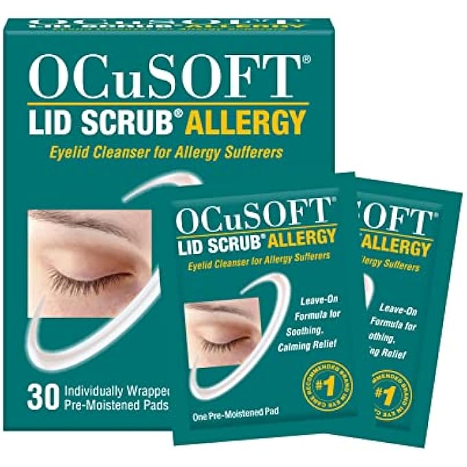 OCuSOFT LID SCRUB ALLERGY EYELID CLEANSER 30CT - Image 1